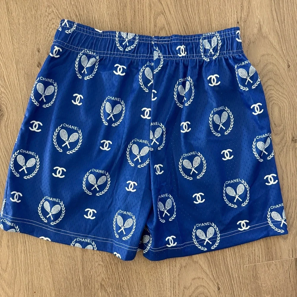 Bravest Studios x Chanel Tennis Logo Shorts in Royal - Picture 3 of 4